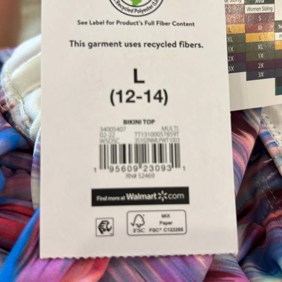 Time and Tru Bikini Top sold by Walmart - Picture 7 of 7